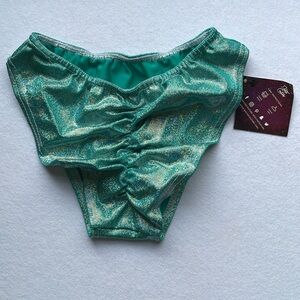 NWT iHeartRaves Cheeky Opalescent Green Bottoms